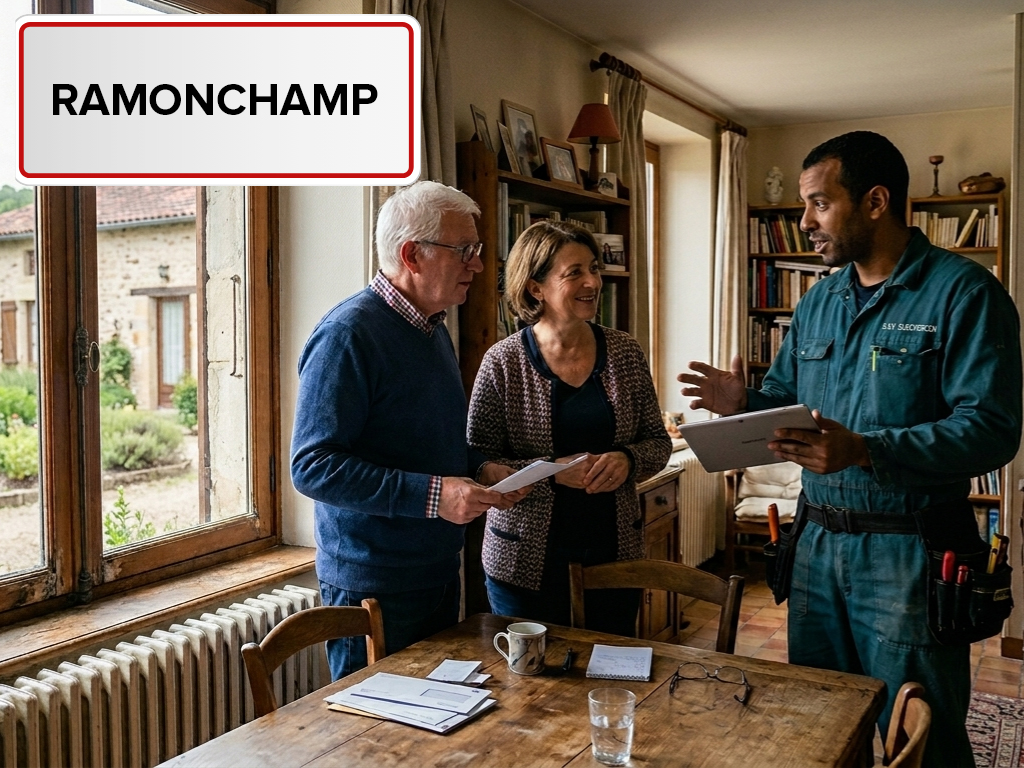 Installation de pompe à chaleur à Ramonchamp (88160) dans les Vosges